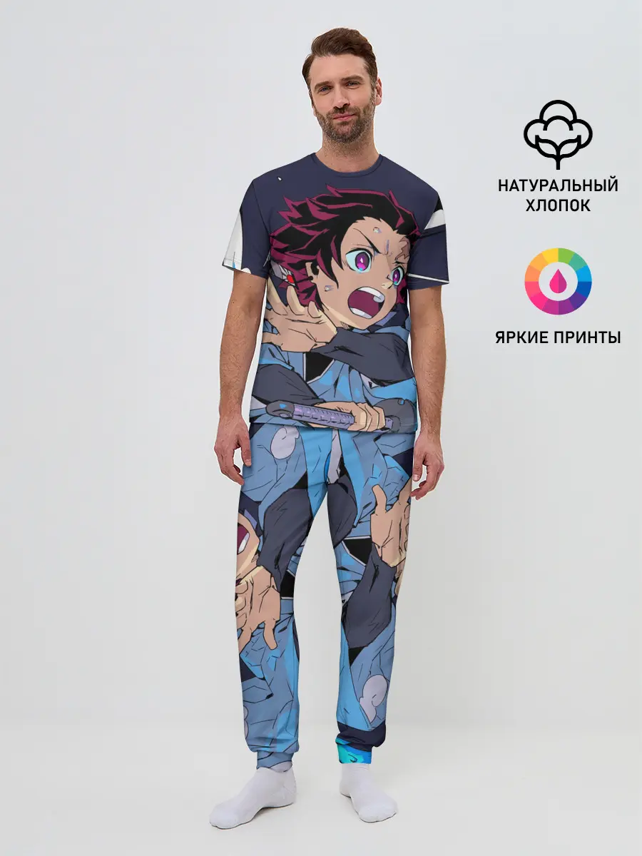 Мужская пижама с брюками / Клинок Рассекающий Демонов