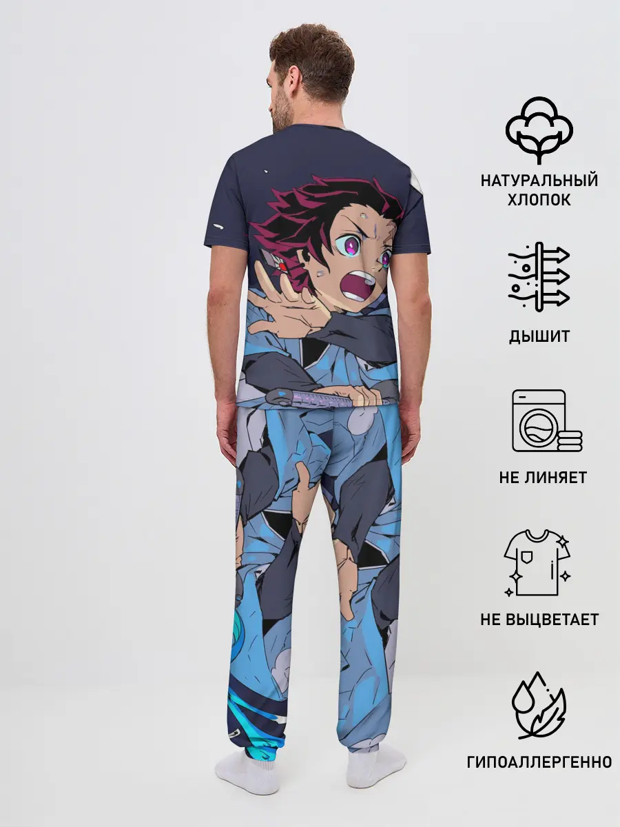 Мужская пижама с брюками / Клинок Рассекающий Демонов