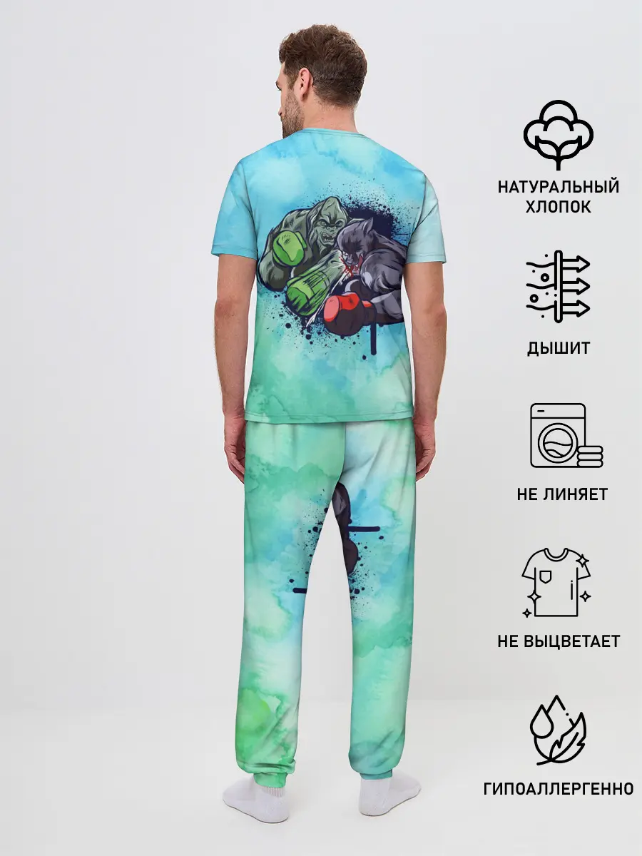 Мужская пижама с брюками / Тайсон против Джонса