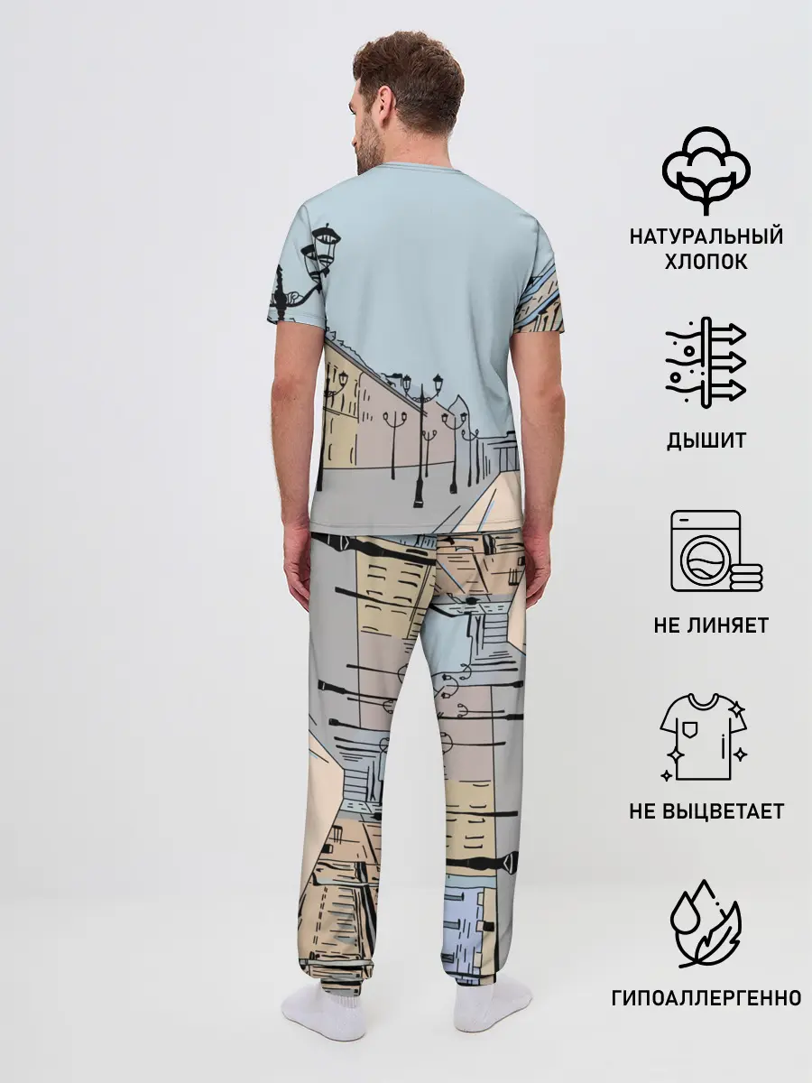 Мужская пижама с брюками / Петербург, я люблю тебя