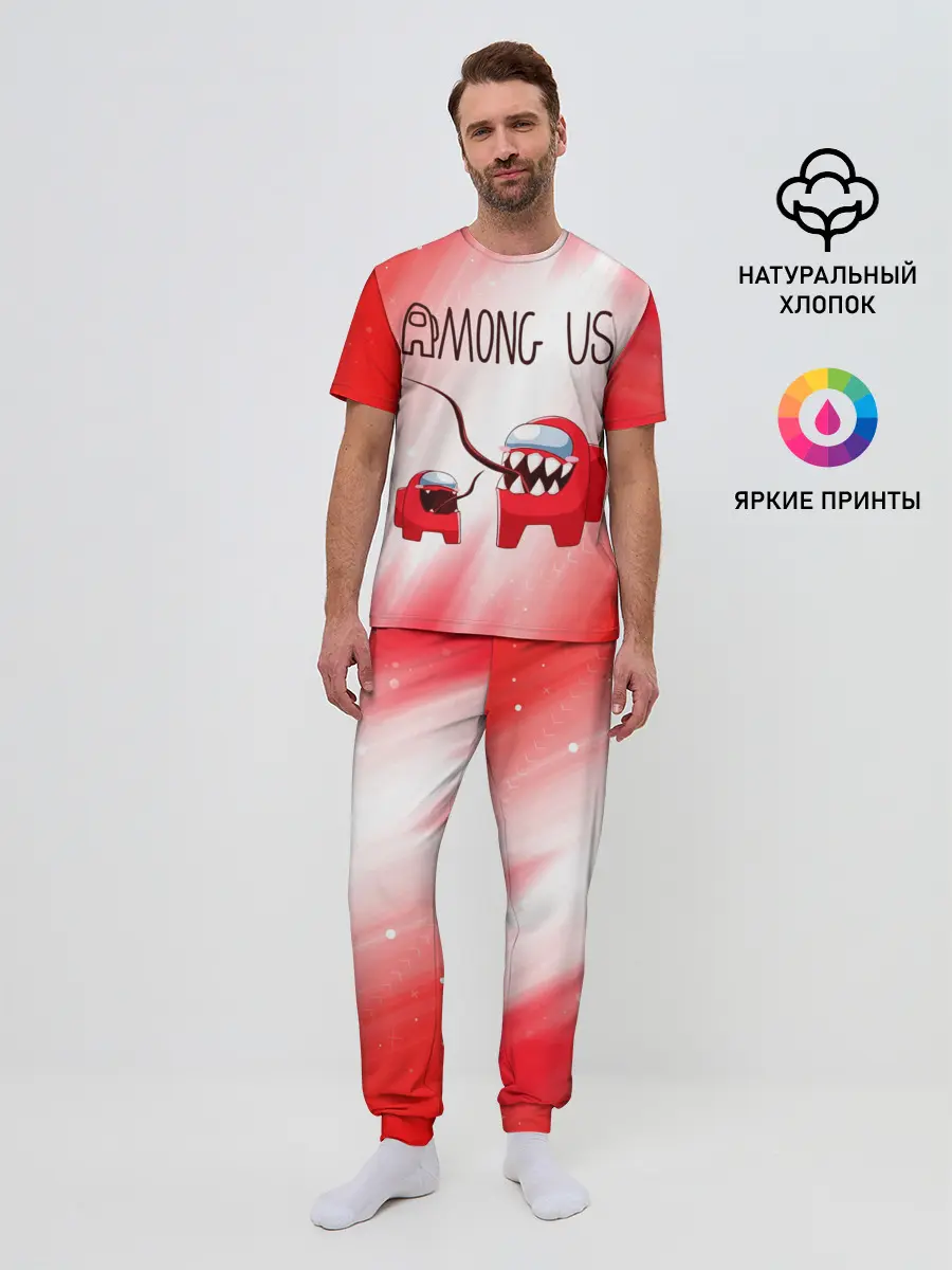 Мужская пижама с брюками / AMONG US - Impostor + Mini