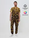Мужская пижама с брюками / ЗОЛОТЫЕ БЛЕСТКИ