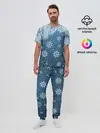 Мужская пижама с брюками / Снежное Настроенние
