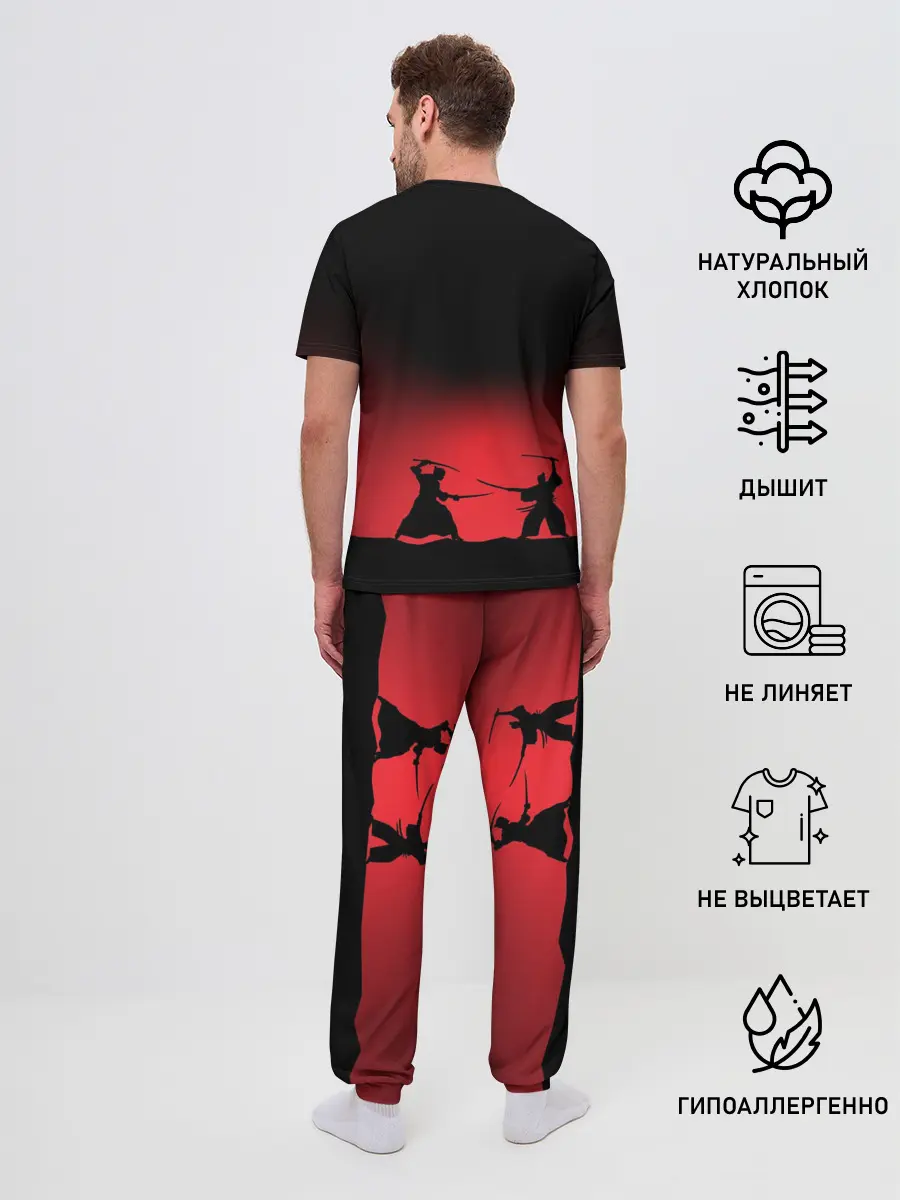 Мужская пижама с брюками / Путь самурая
