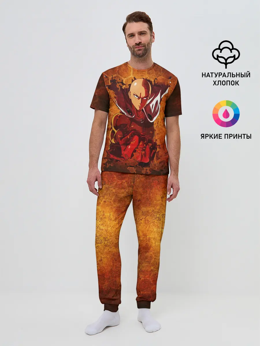 Мужская пижама с брюками / Огненный ВАНПАНЧМЕН