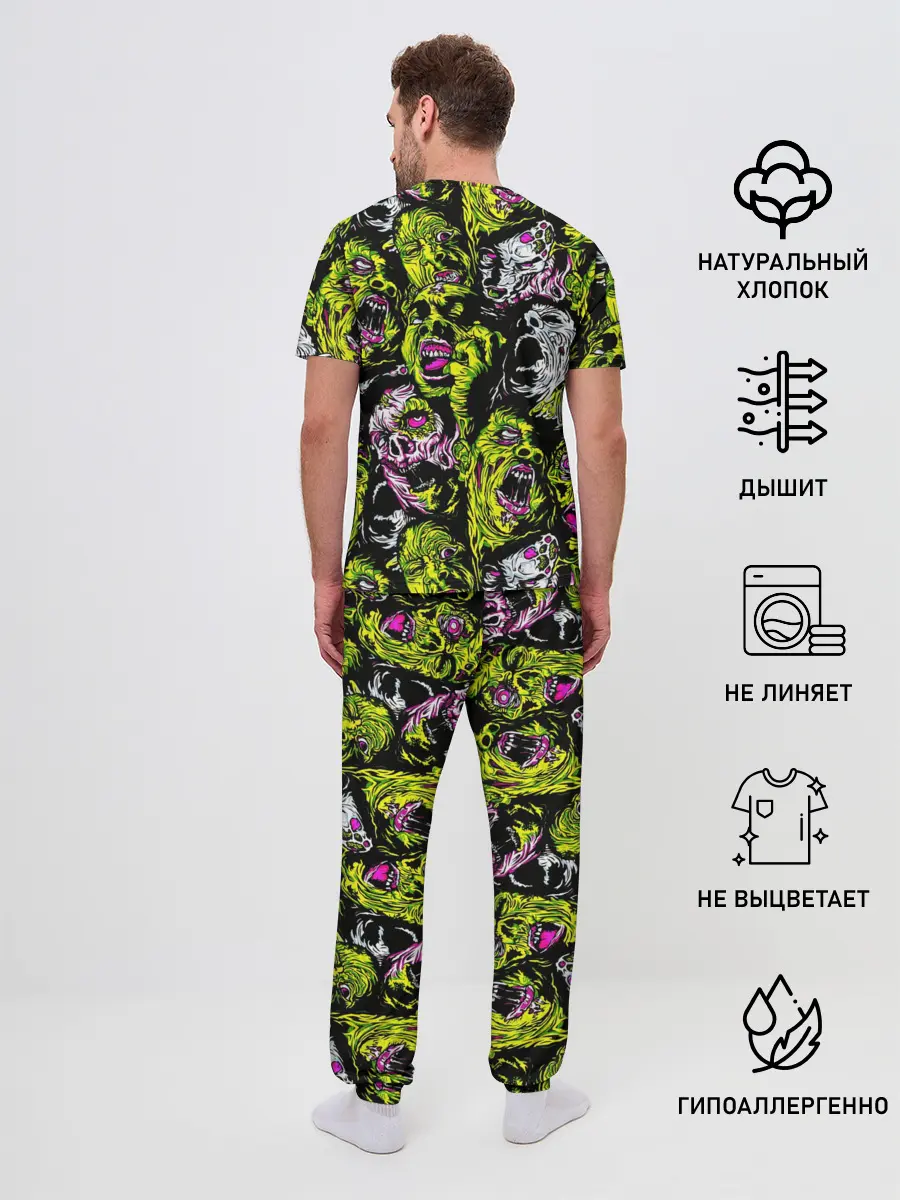 Мужская пижама с брюками / ЗОМБИ