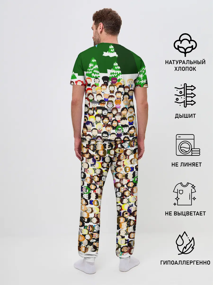 Мужская пижама с брюками / Южный Парк / South Park .