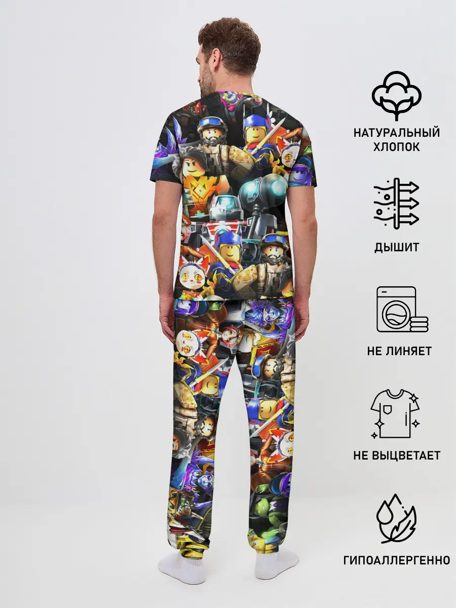 Мужская пижама с брюками / ROBLOX