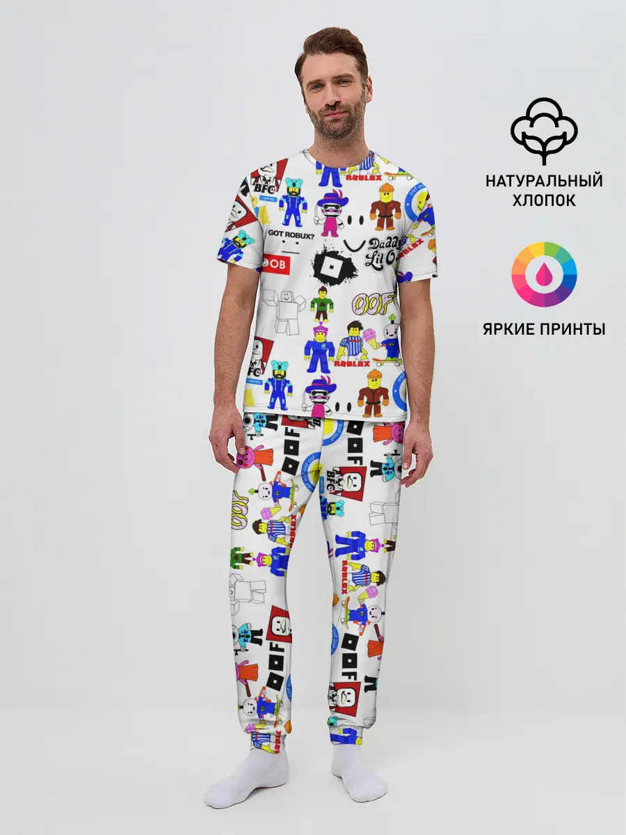 Мужская пижама с брюками / ROBLOX