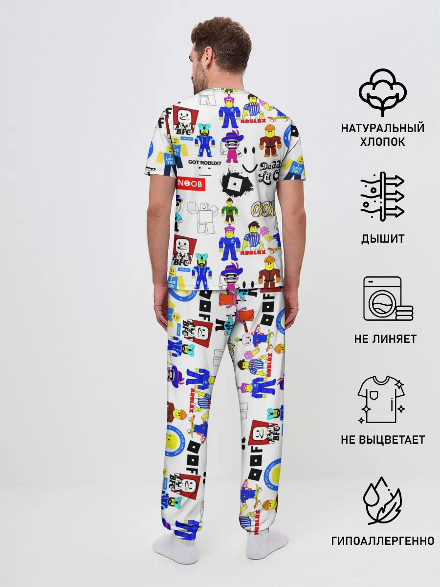 Мужская пижама с брюками / ROBLOX