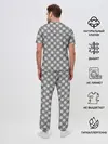 Мужская пижама с брюками / Костюм в клетку
