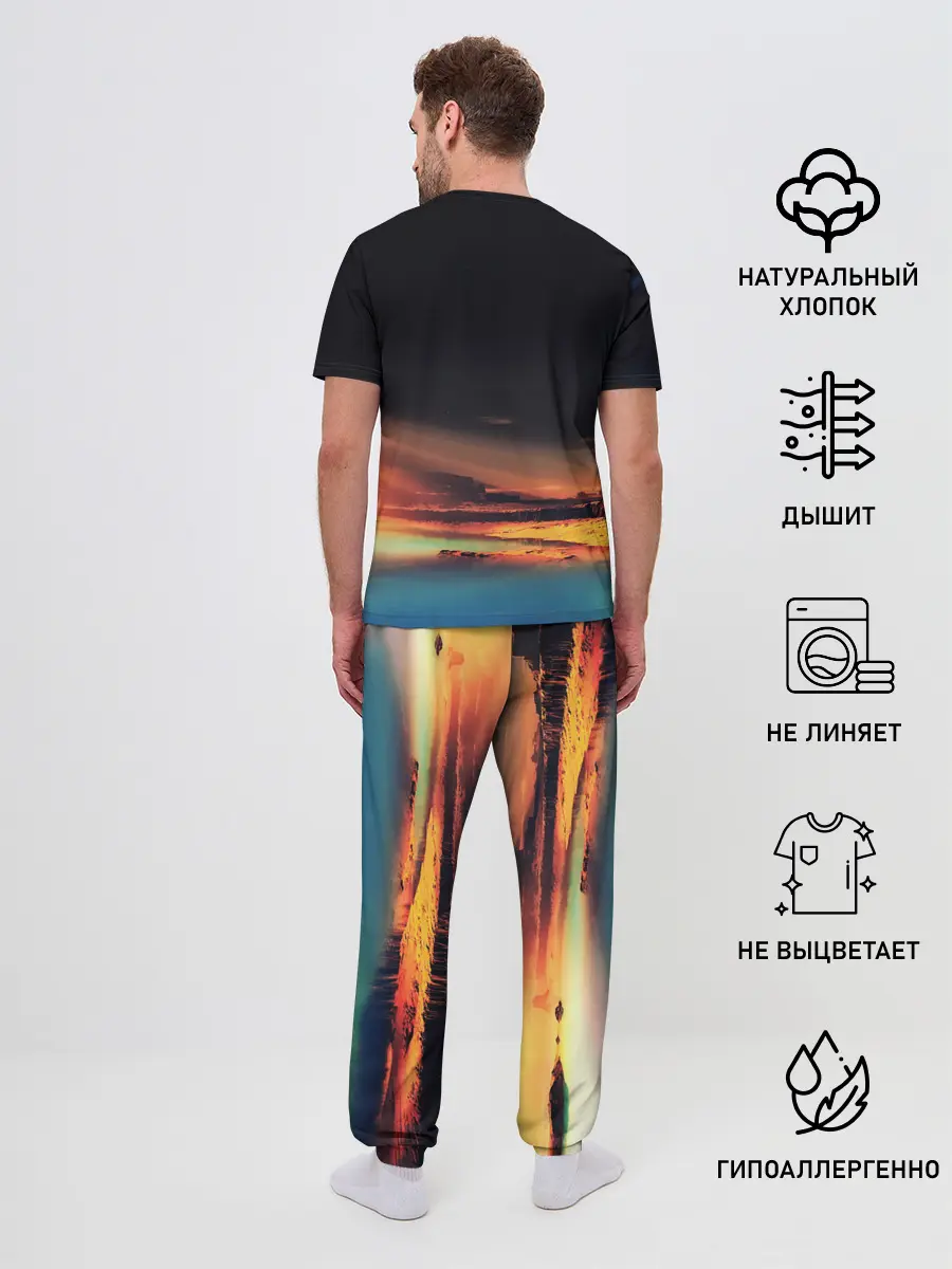 Мужская пижама с брюками / Марс