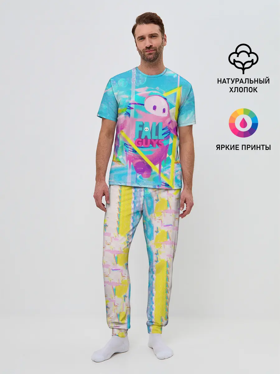 Мужская пижама с брюками / Fall Guys