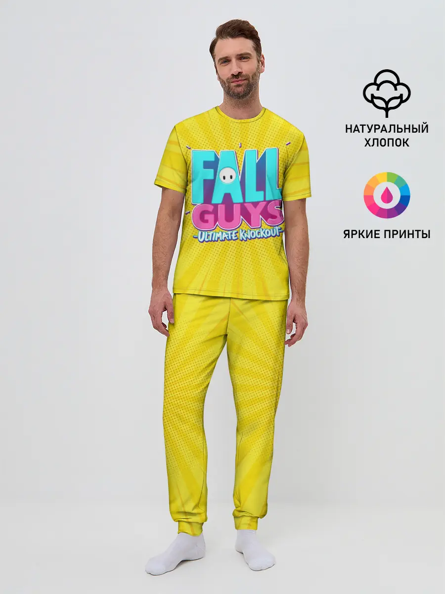 Мужская пижама с брюками / Fall Guys
