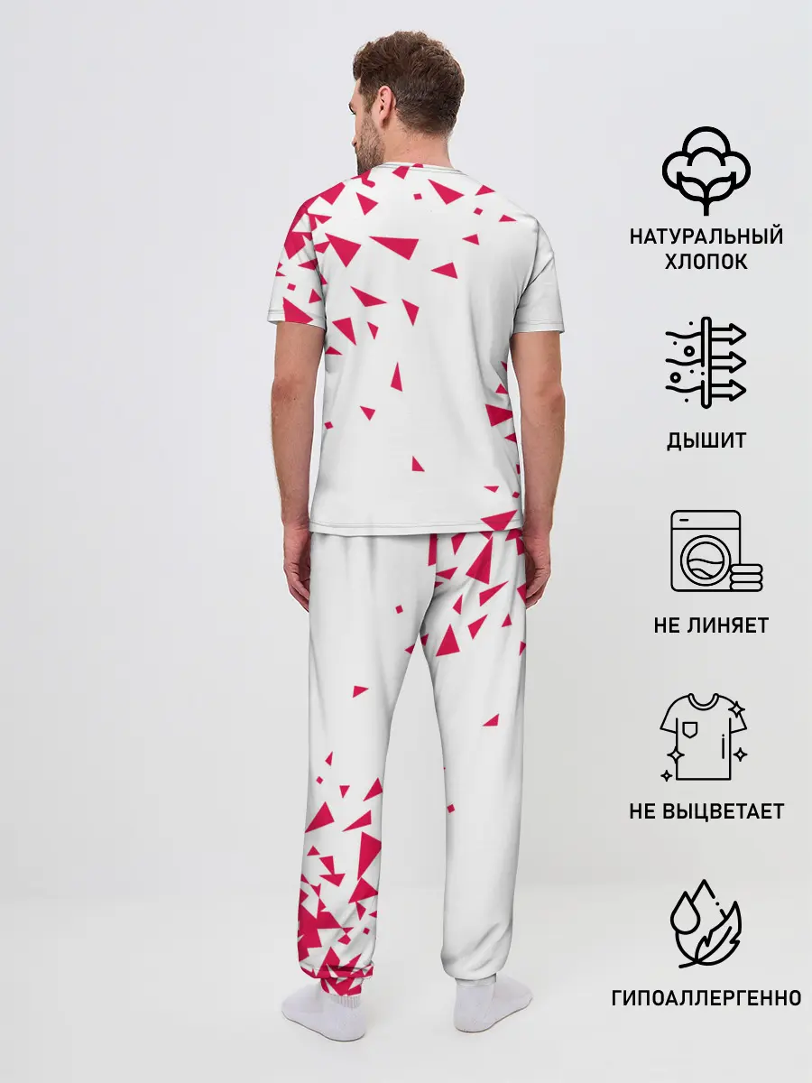 Мужская пижама с брюками / Beastars треугольники