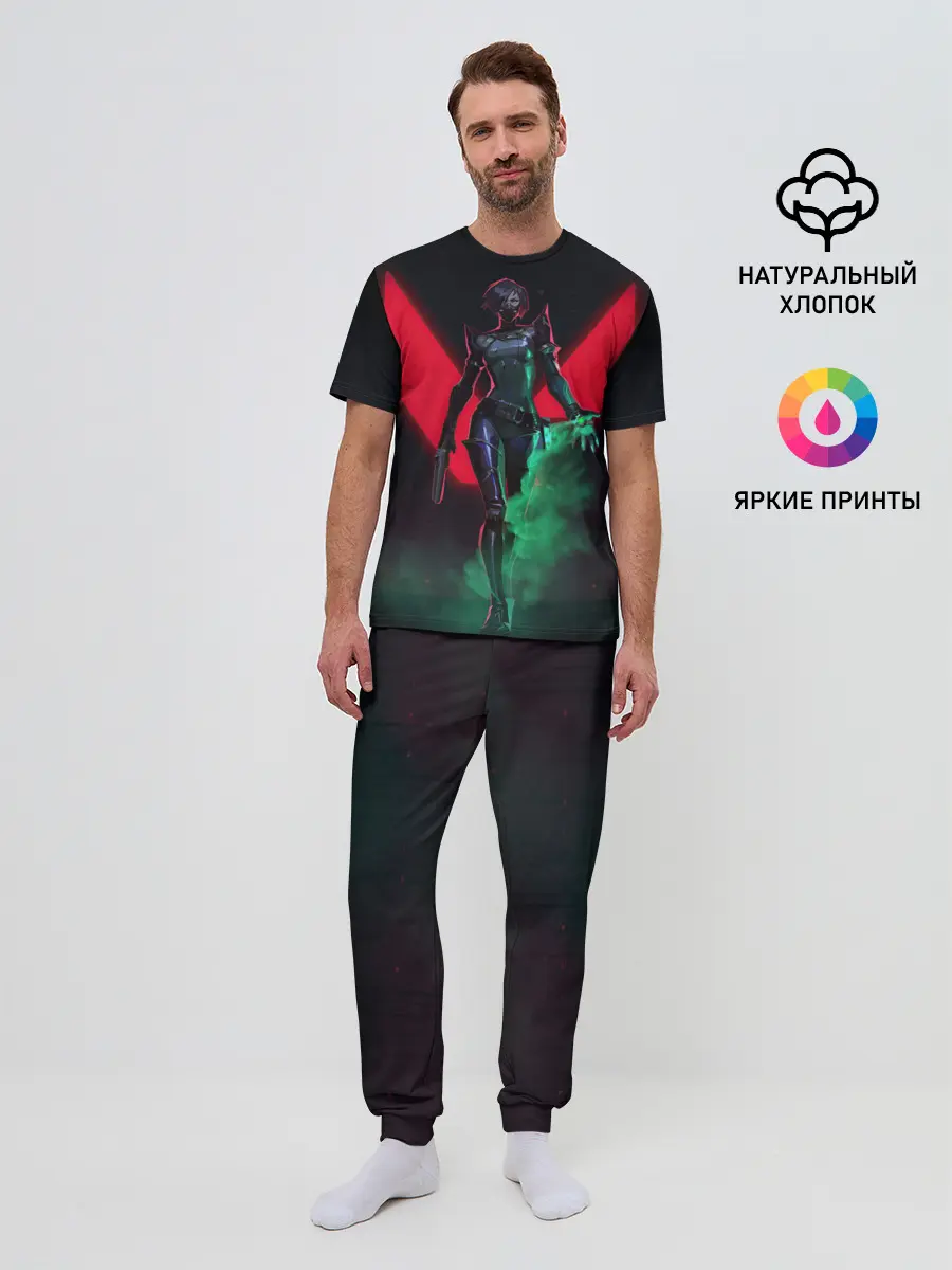 Мужская пижама с брюками / Viper Valorant