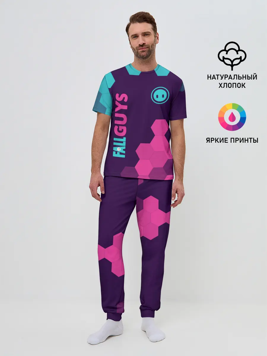 Мужская пижама с брюками / FALL GUYS / ФОЛ ГАЙС