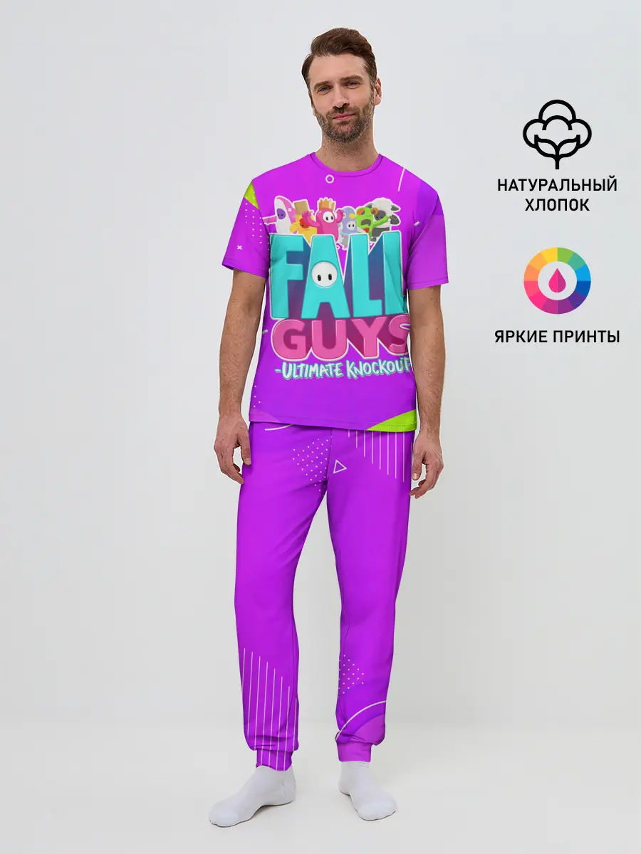 Мужская пижама с брюками / Fall Guys