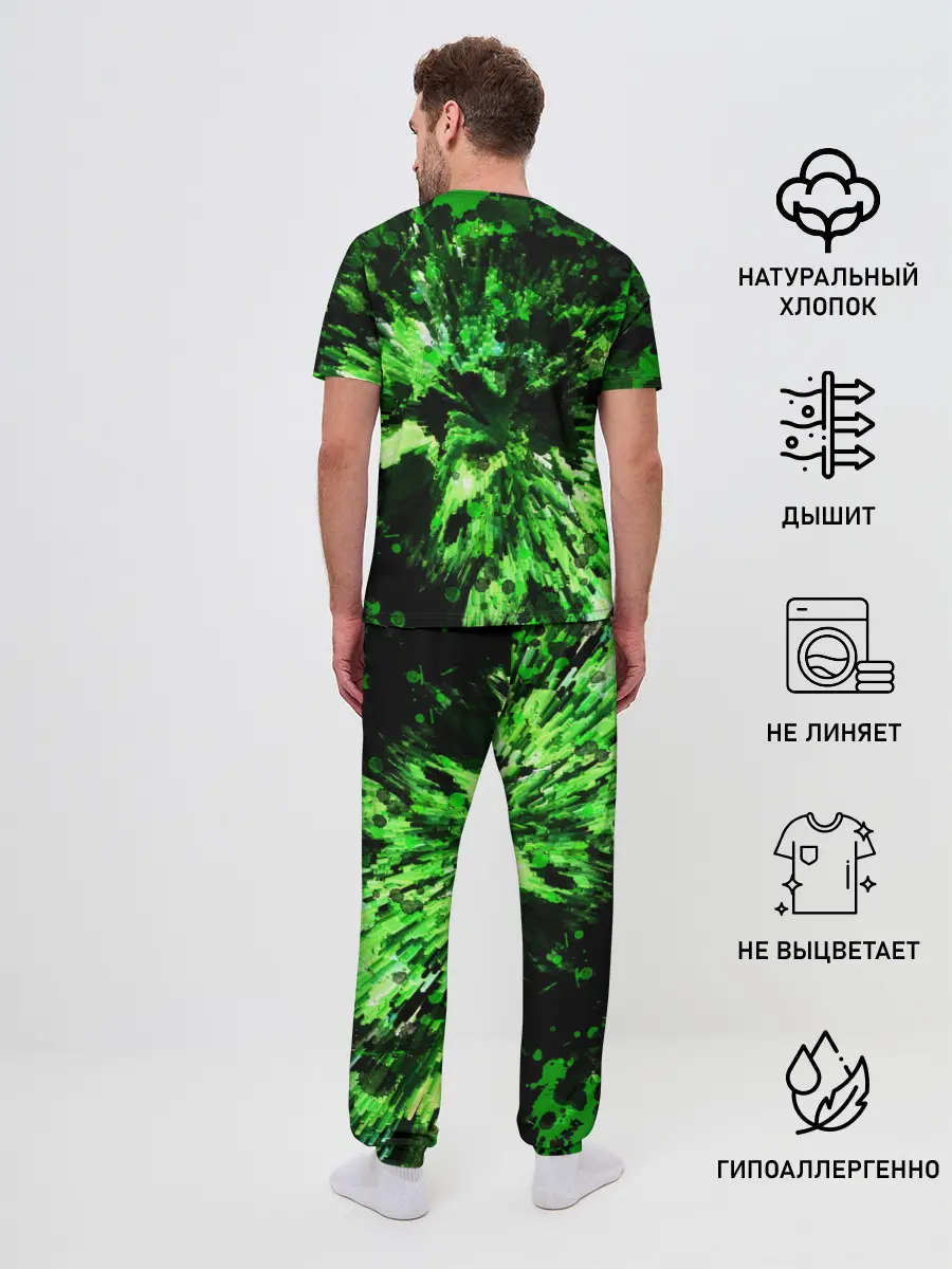 Мужская пижама с брюками / Minecraft / Майнкрафт