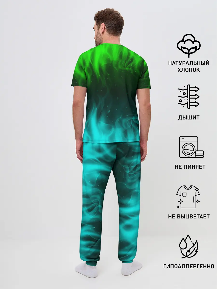 Мужская пижама с брюками / Minecraft | Майнкрафт