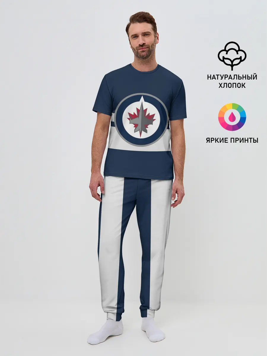 Мужская пижама с брюками / ВИННИПЕГ ДЖЕТС НХЛ