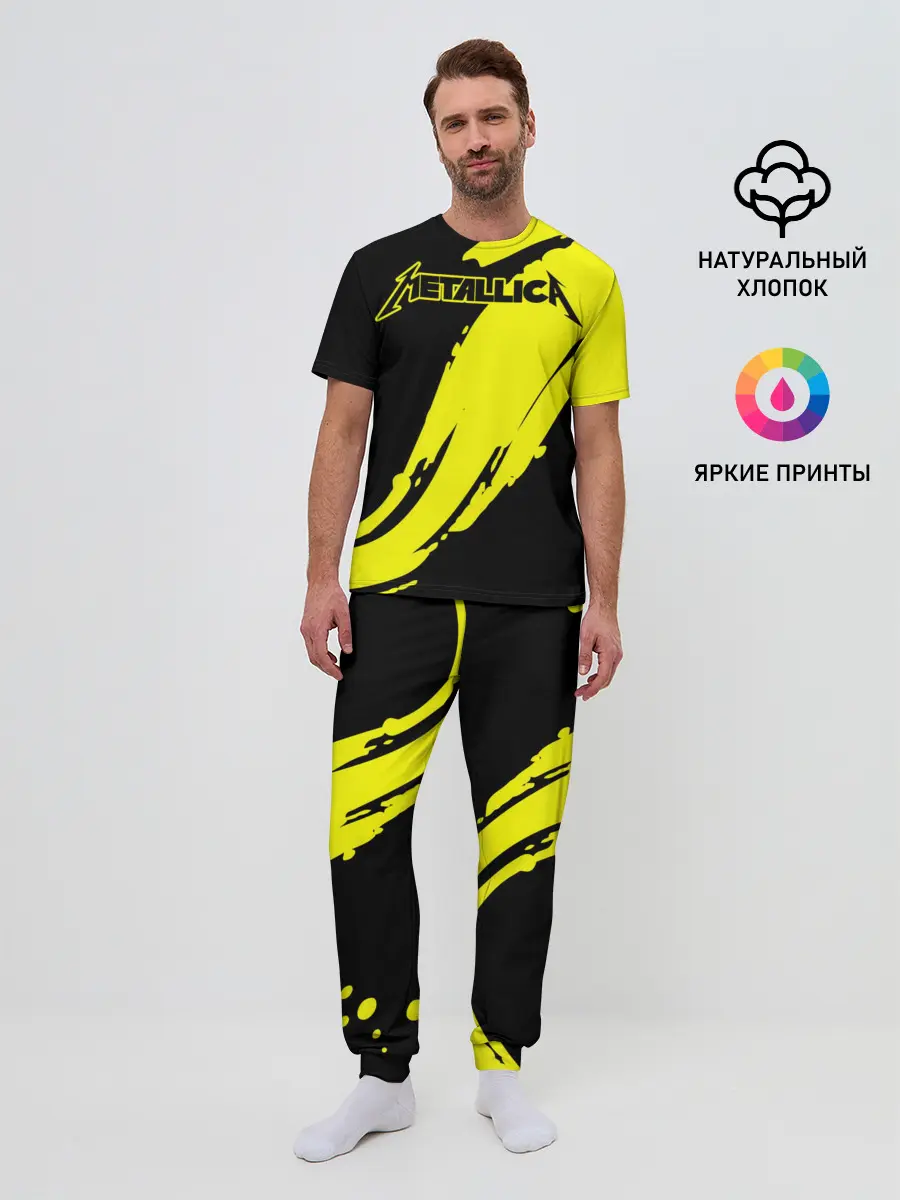 Мужская пижама с брюками / Metallica