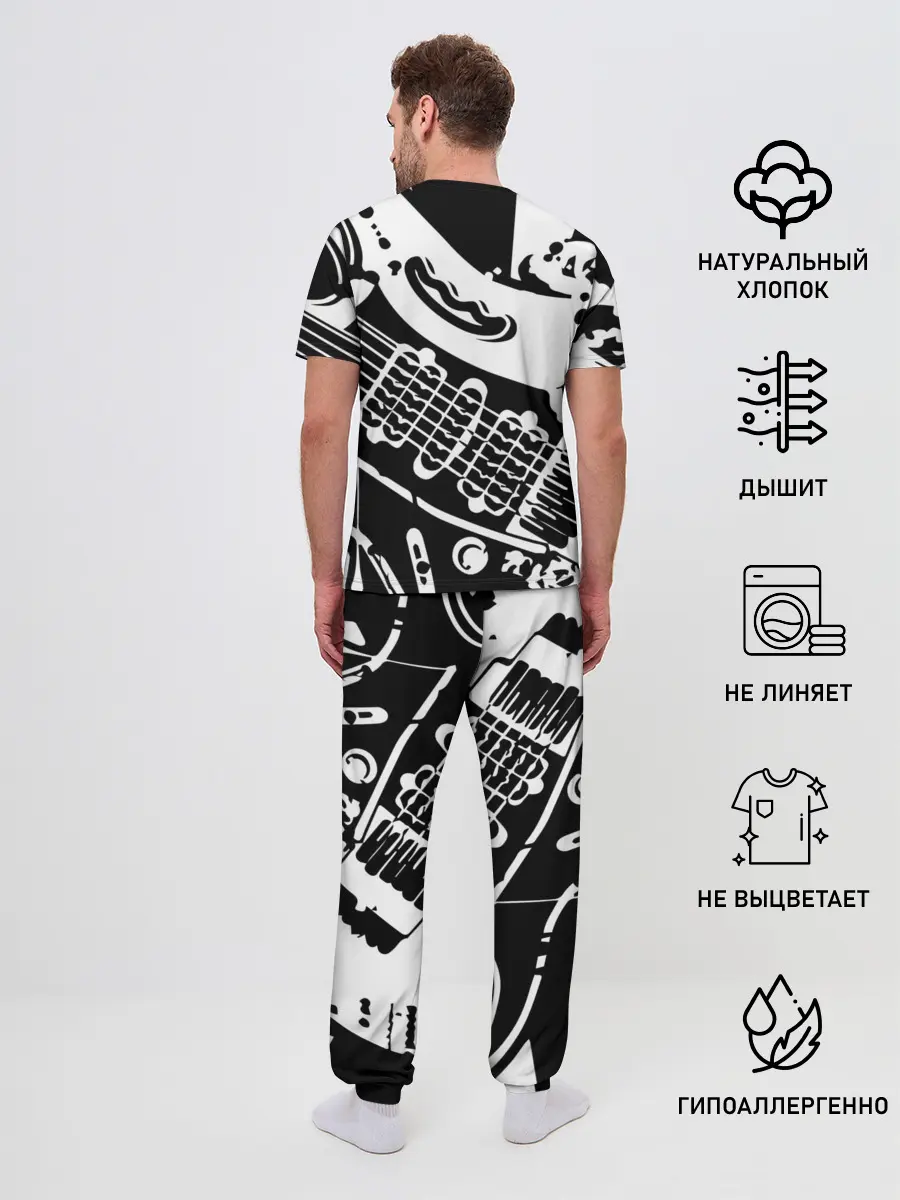 Мужская пижама с брюками / Metallica