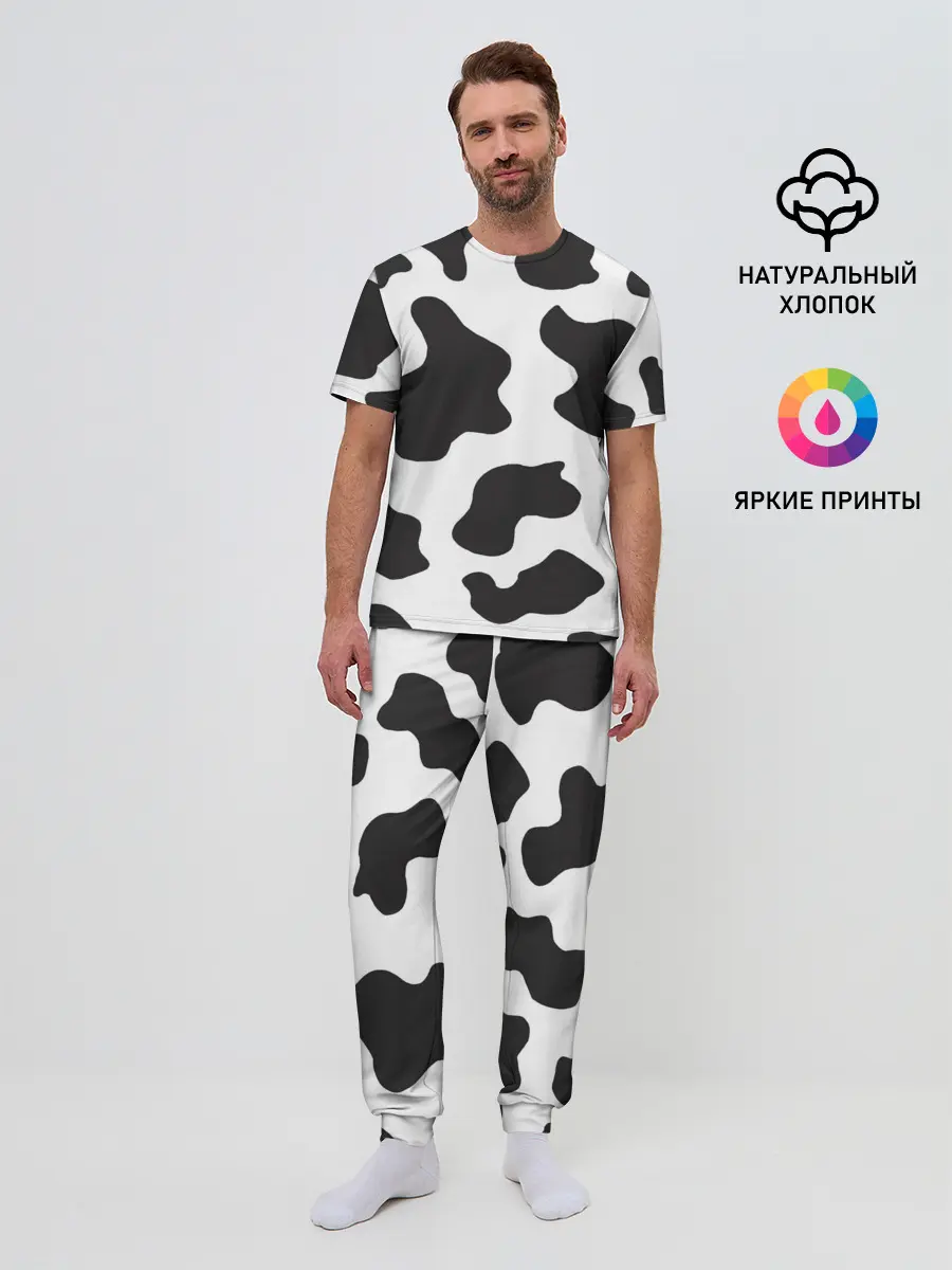 Мужская пижама с брюками / COW PRINT