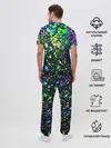 Мужская пижама с брюками / Неоновые краски лета