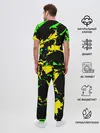 Мужская пижама с брюками / Желто-зеленый