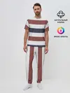 Мужская пижама с брюками / Полоски