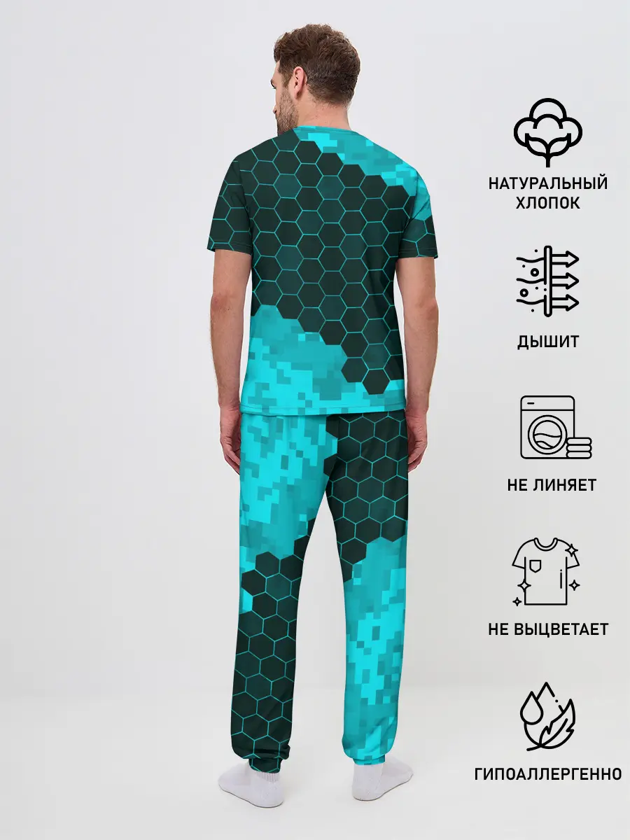 Мужская пижама с брюками / MINECRAFT / МАЙНКРАФТ