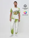Мужская пижама с брюками / Авокадо