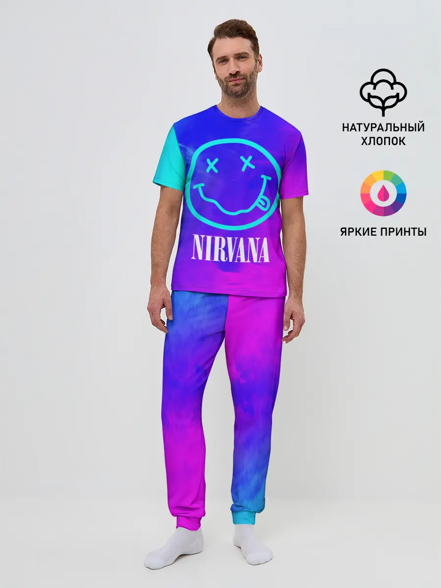 Мужская пижама с брюками / NIRVANA / НИРВАНА