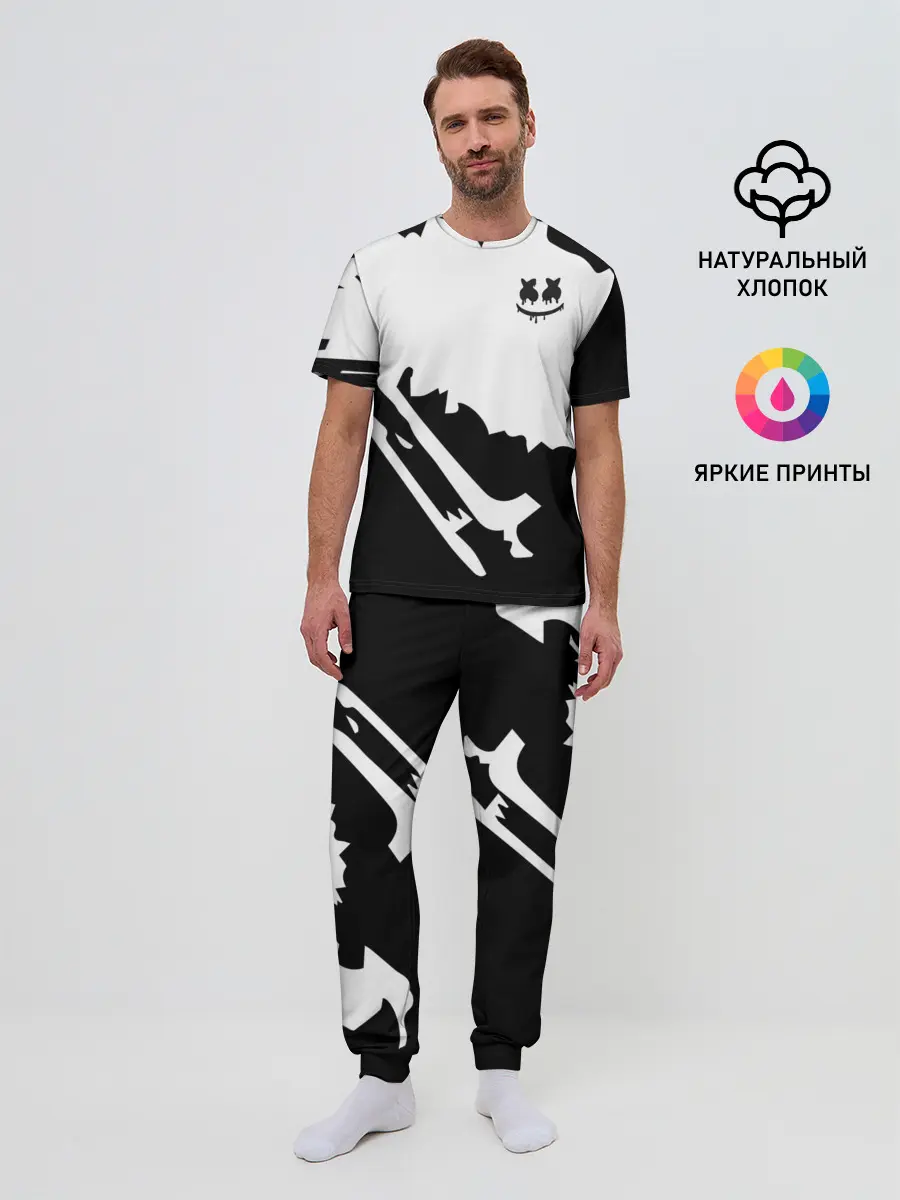 Мужская пижама с брюками / Marshmello