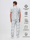 Мужская пижама с брюками / Кораблики да маяки