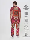 Мужская пижама с брюками / Бордовый ковер