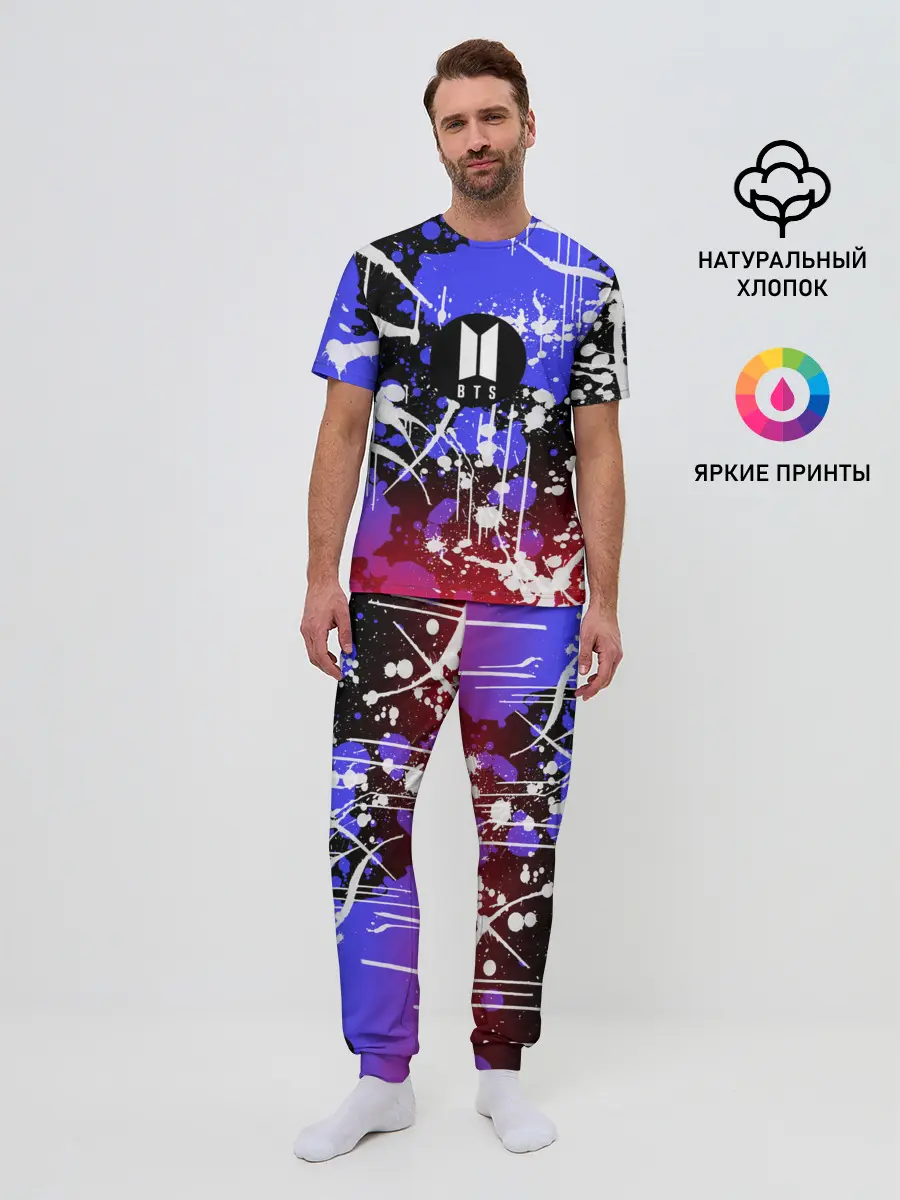 Мужская пижама с брюками / BTS