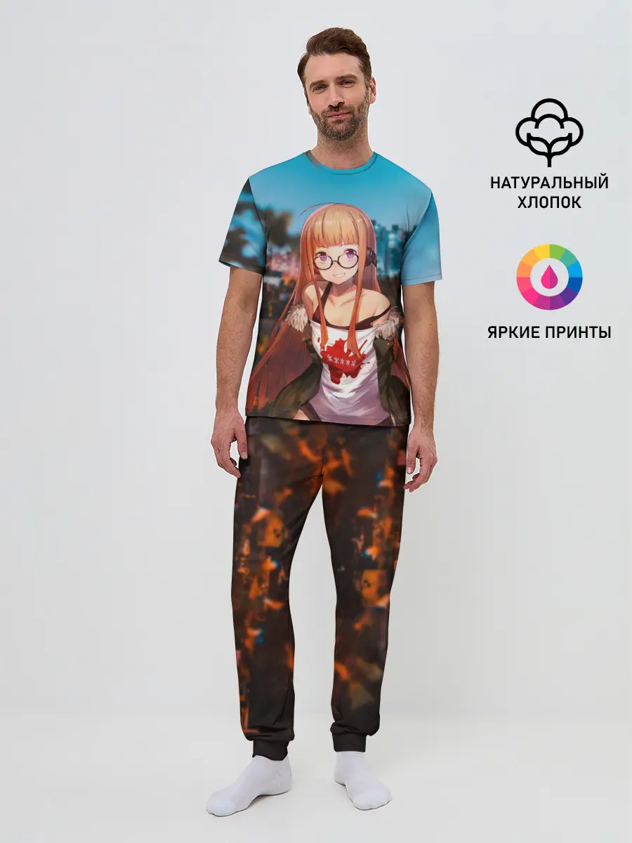 Мужская пижама с брюками / Футаба Сакура