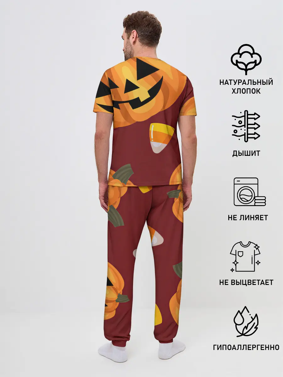 Мужская пижама с брюками / Сладкие хэллоуин