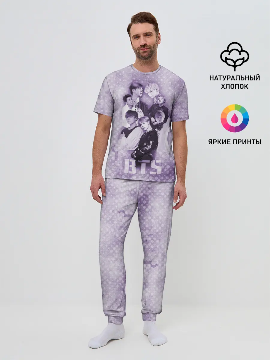 Мужская пижама с брюками / BTS