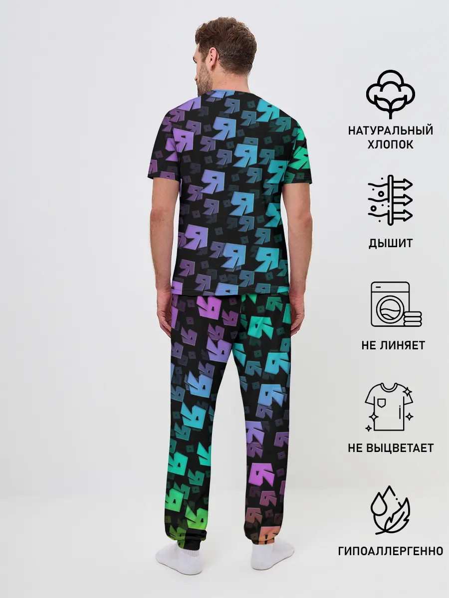 Мужская пижама с брюками / ROBLOX PIGGY - СВИНКА ПИГГИ