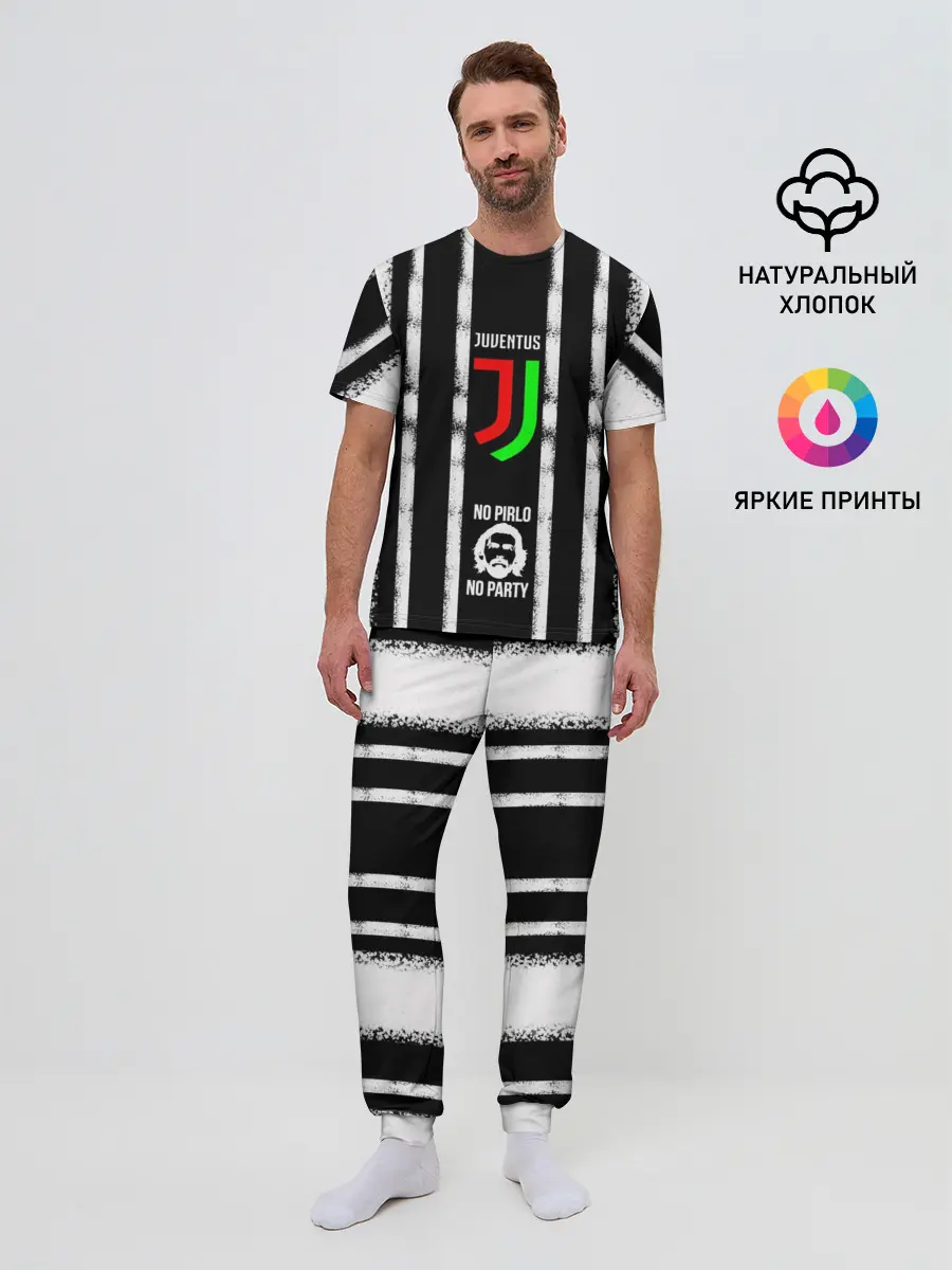 Мужская пижама с брюками / ювентус