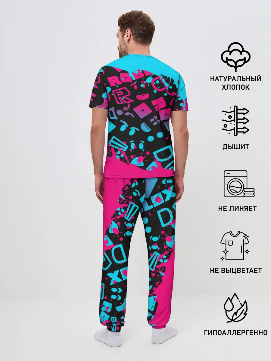 Мужская пижама с брюками / Roblox