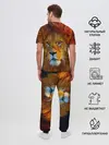 Мужская пижама с брюками / Лев 3D