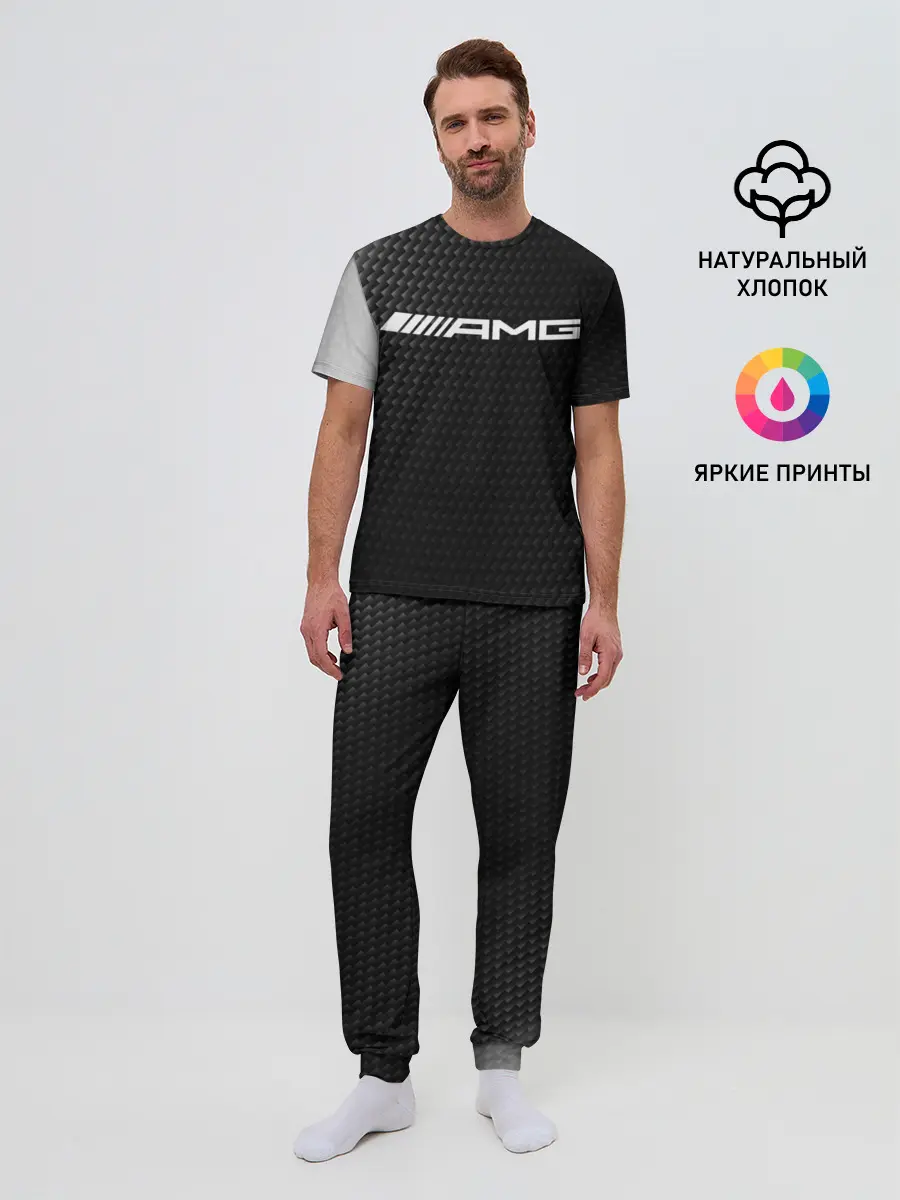 Мужская пижама с брюками / MERCEDES / МЕРСЕДЕС