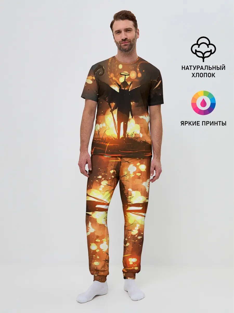 Мужская пижама с брюками / Темный ангел ада