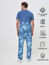 Мужская пижама с брюками / Снежинки.