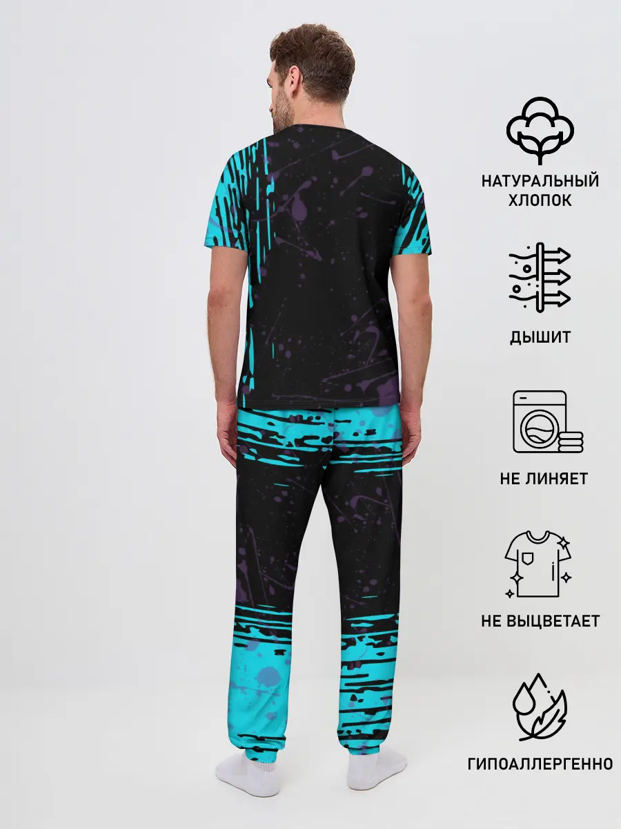 Мужская пижама с брюками / FORTNITE MARSHMELLO.