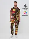 Мужская пижама с брюками / Хохлома